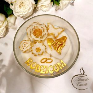 Świeca sojowa w szkle - Podziękowanie dla Rodziców