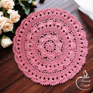 Serweta ręcznie wykonana na szydełku - 27 cm