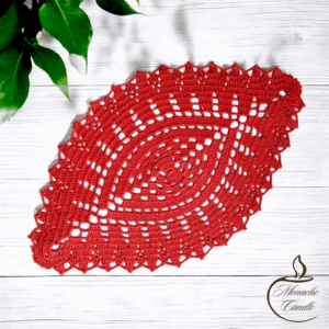 Serweta ręcznie wykonana na szydełku - 40x25 cm