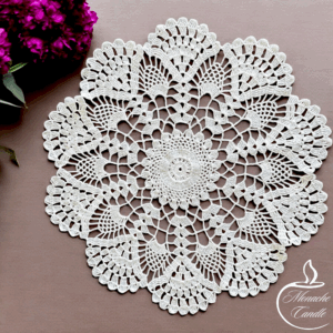 Serweta ręcznie wykonana na szydełku - 47 cm