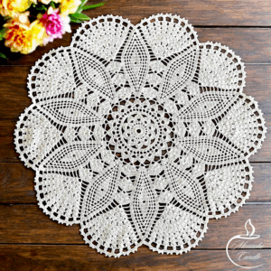 Serweta ręcznie wykonana na szydełku - 65 cm