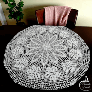 Serweta ręcznie wykonana na szydełku – 100 cm