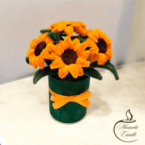 Flowerbox - wieczne kwiaty - słoneczniki